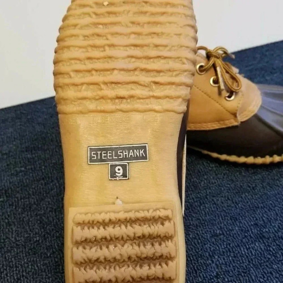 VTG Starker Duck Boots Womens Brown Tan 9 Steel - Picture 3 of 5